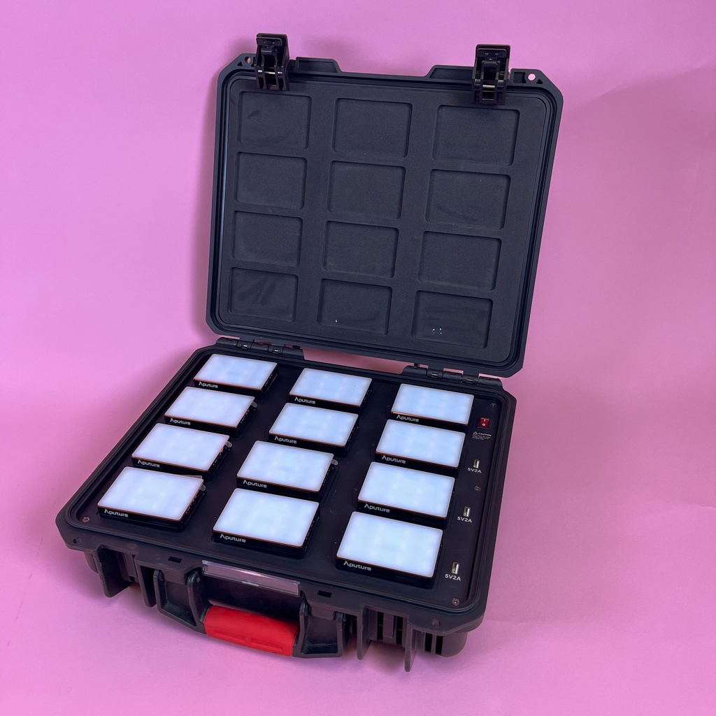 Aputure MC 12-Light Travel Kit with Charging Case