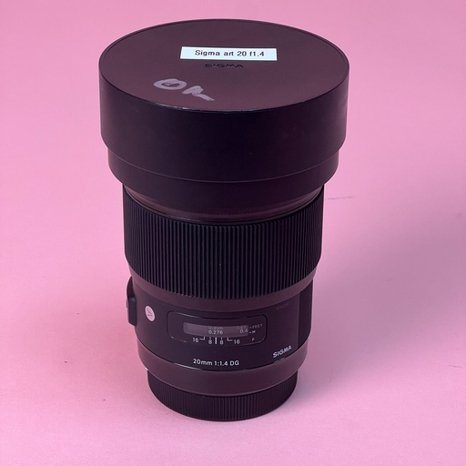 Sigma DG HSM Art 20mm f/1.4 EF Mount prime Lens