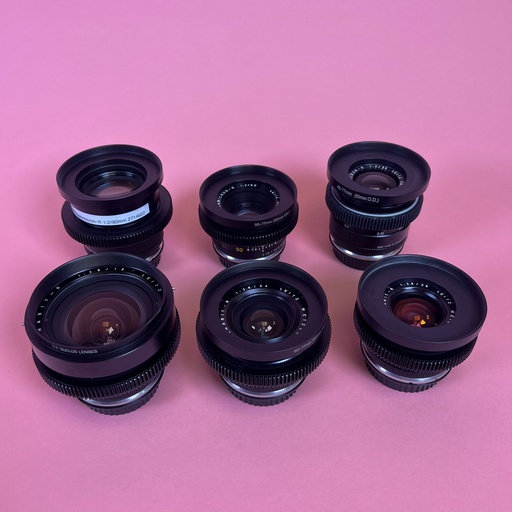 Leica R CineMod Lens Set of 6 EF mount